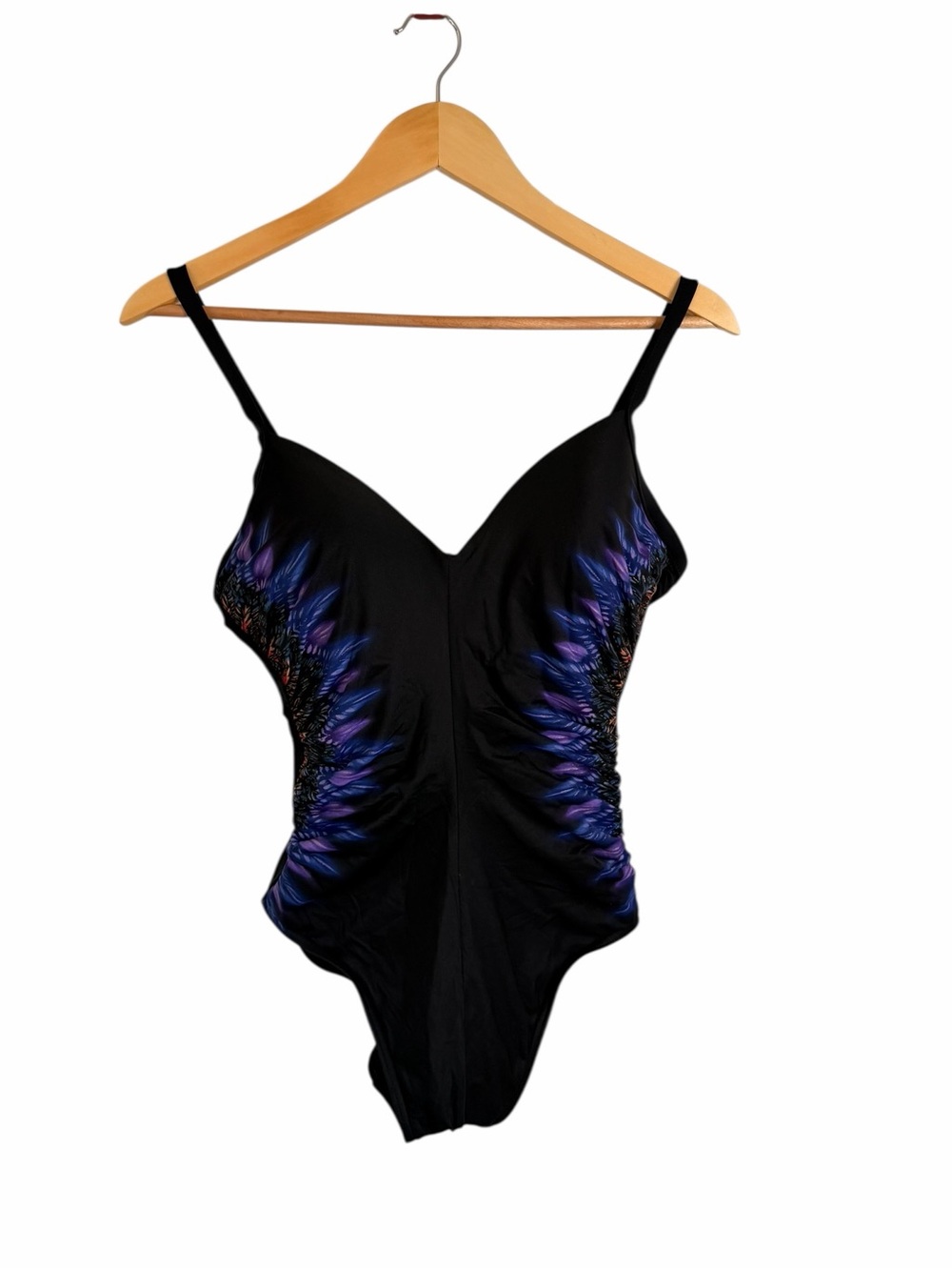Miraclesuit Temptation Underwire Black One Piece Swimsuit Women’s Size US 8 - Picture 4 of 11